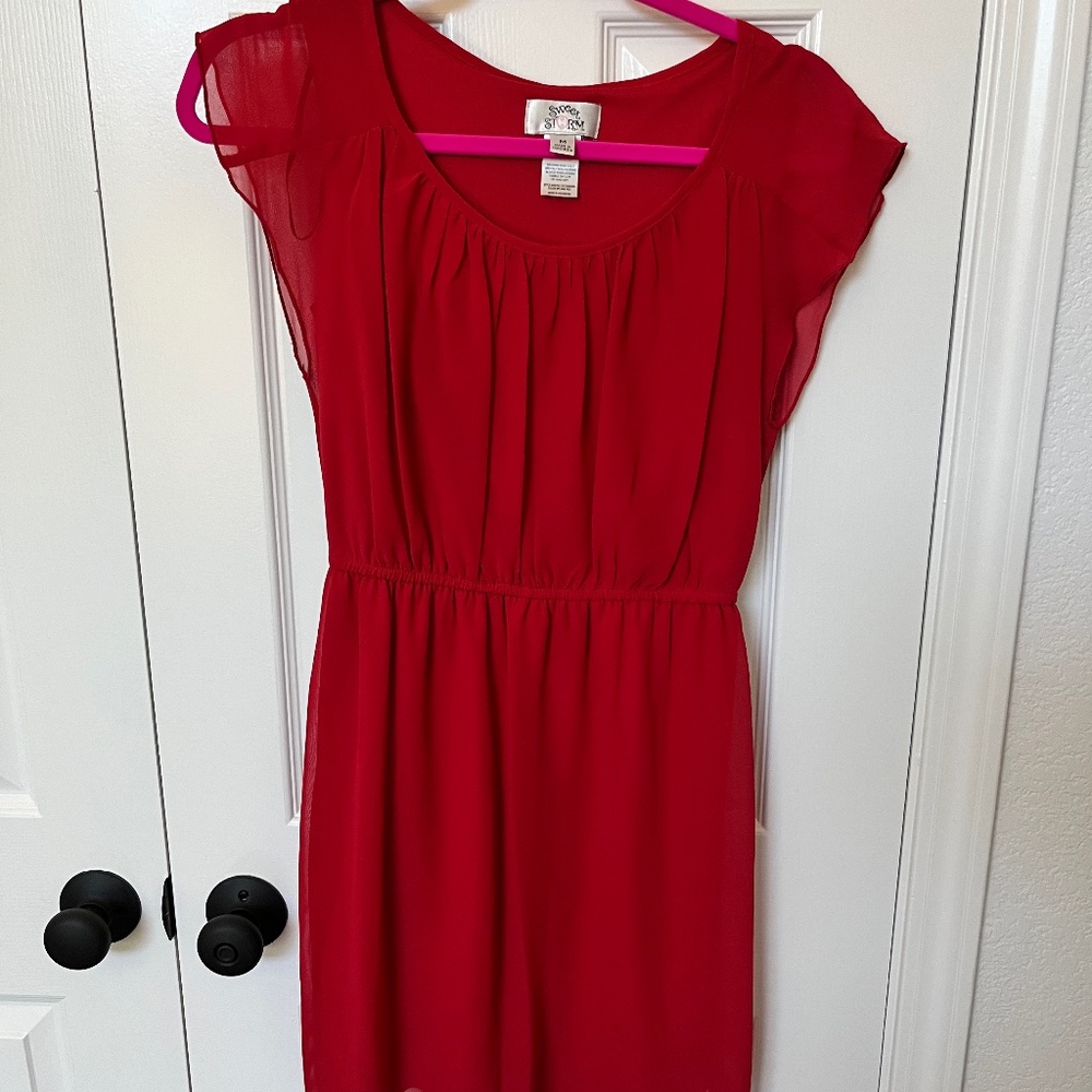 Red dress